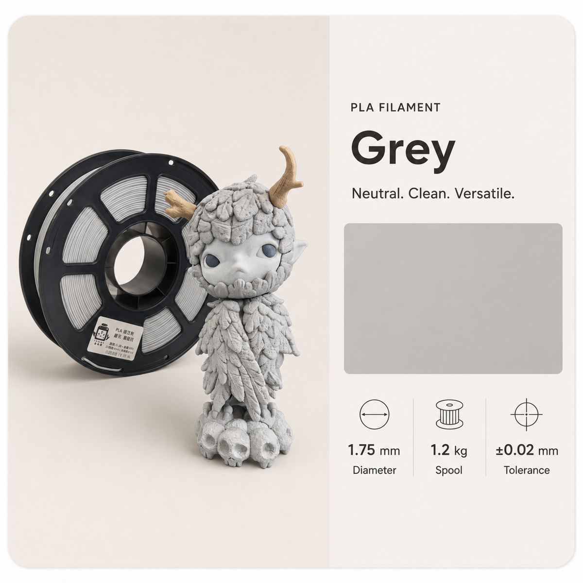 Everyday Essential PLA 3D Filament | Classic Finish | 1KG