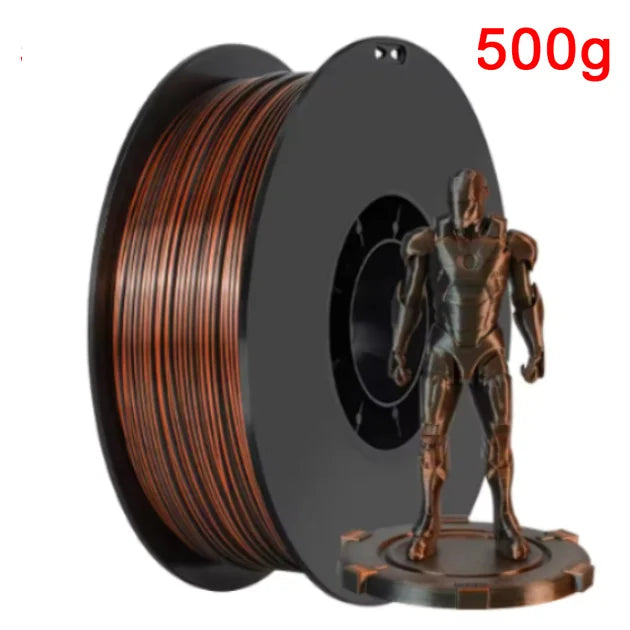 Organic Dual Color Silk PLA Filament 1.75mm | Two-Tone Pearlescent Finish
