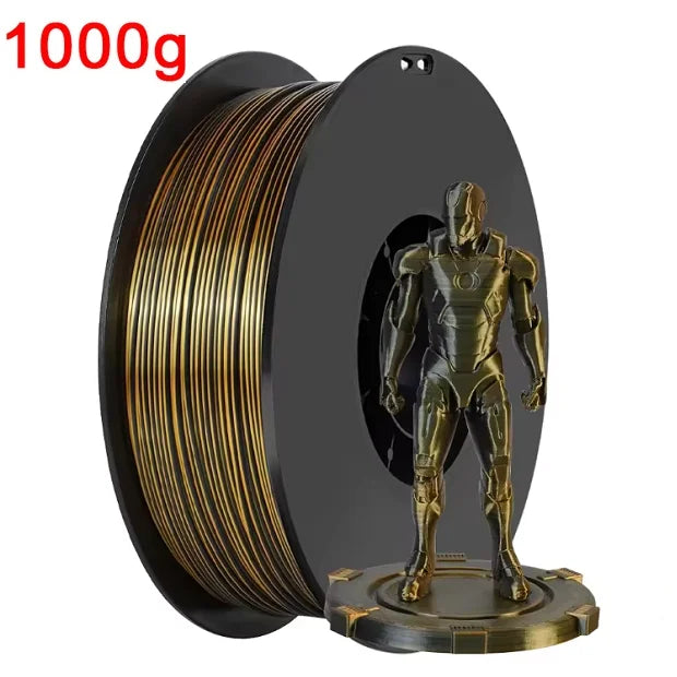 Organic Dual Color Silk PLA Filament 1.75mm | Two-Tone Pearlescent Finish