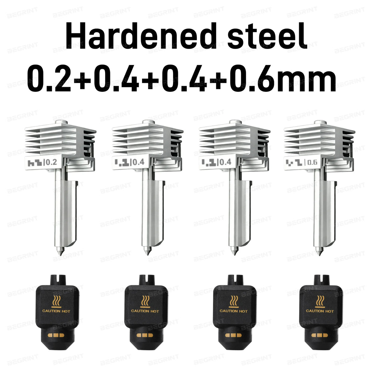 Bambu Lab P2S/X2D Quick-Swap All-Metal Hotend Nozzle | 0.4mm Hardened Steel