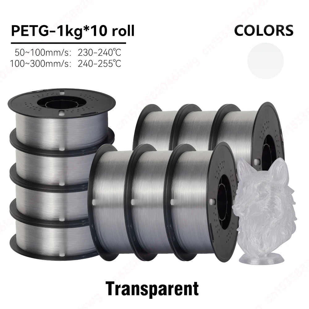 Premium PETG Filament 1.75mm | Neatly Wound | 5KG & 10KG Bulk Bundles