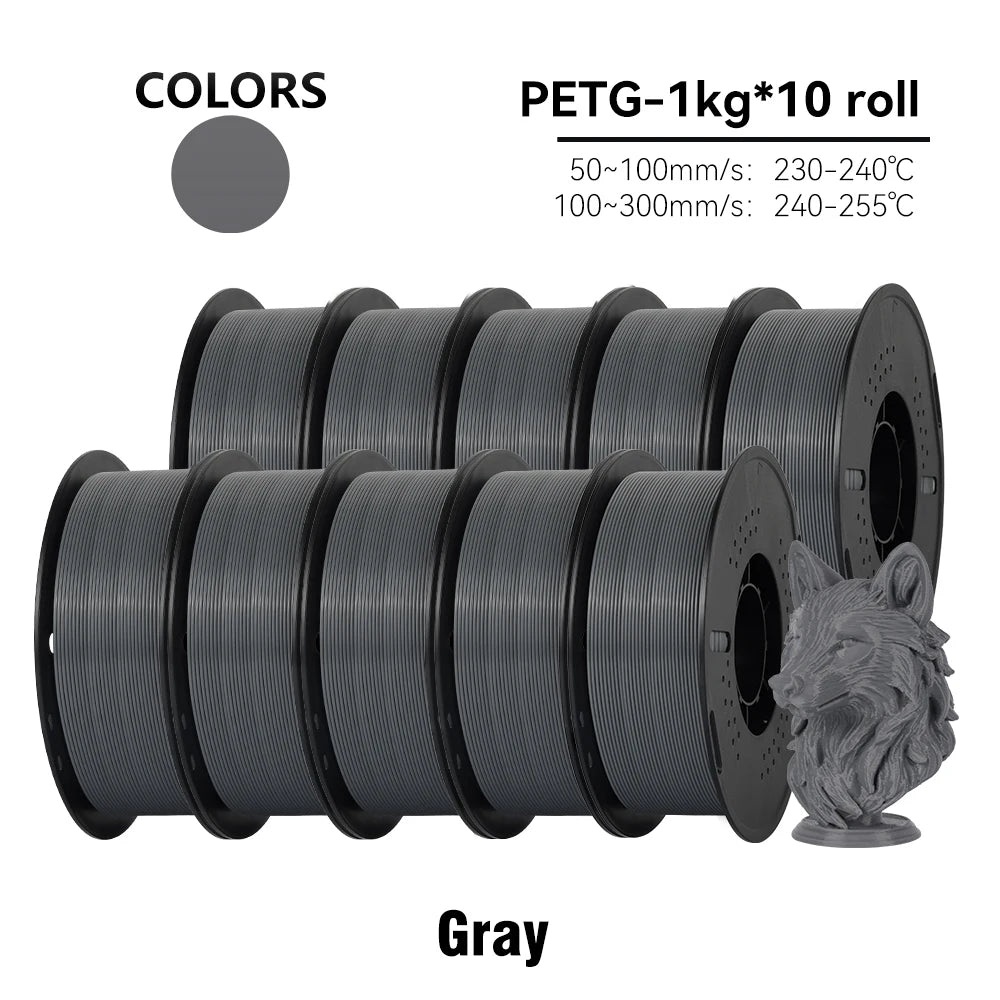 Premium PETG Filament 1.75mm | Eco-Friendly & Durable | 1KG, 5KG, 10KG