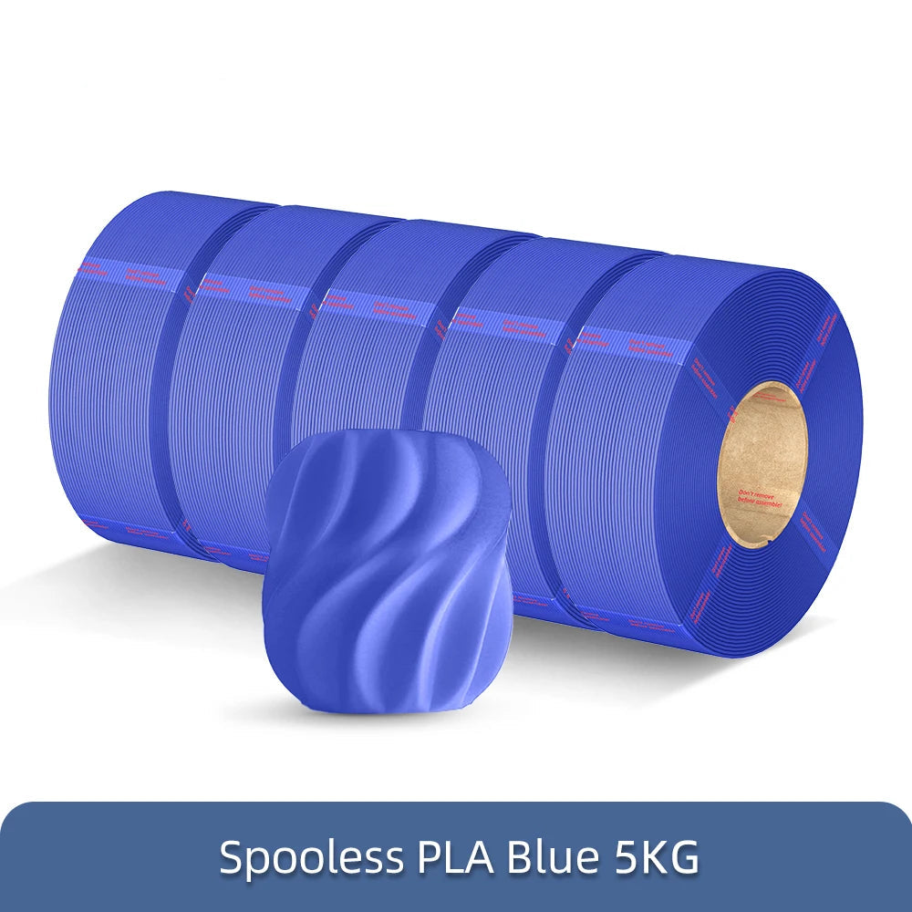 Spooless PLA Filament Refill 1.75mm | Eco-Friendly 10KG Bulk