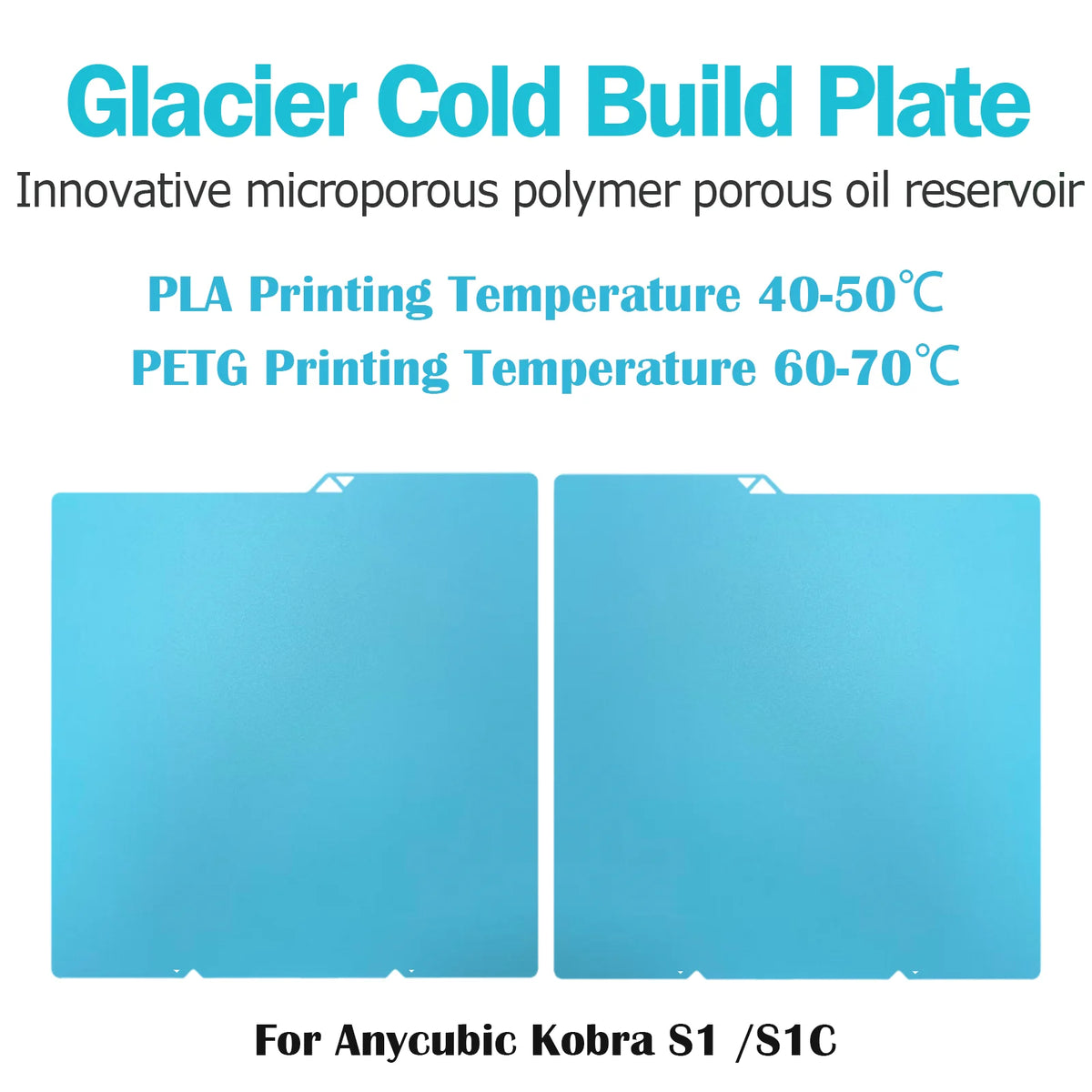No Glue Needed Cold Plate | Smooth Build Surface