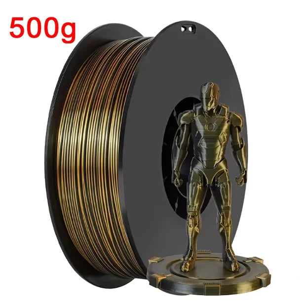 Organic Dual Color Silk PLA Filament 1.75mm | Two-Tone Pearlescent Finish