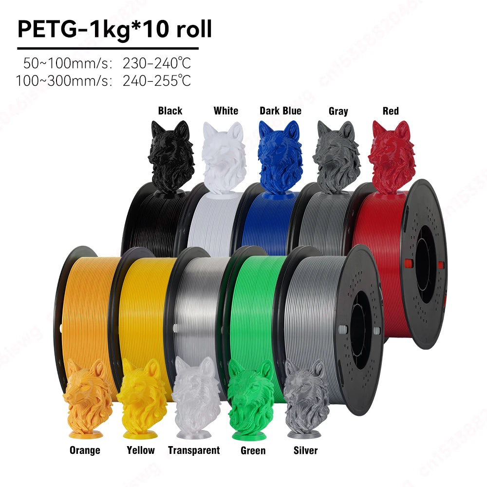 Premium PETG Filament 1.75mm | Neatly Wound | 5KG & 10KG Bulk Bundles