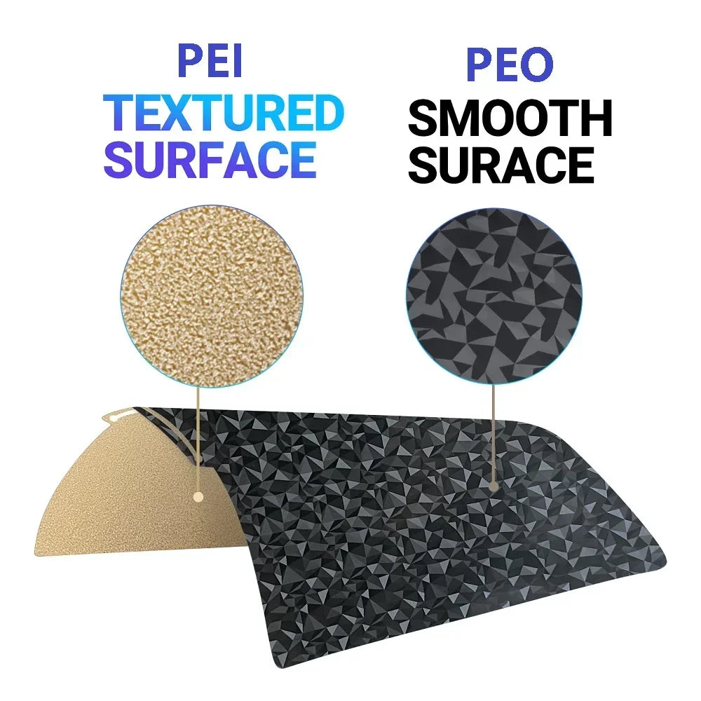 Double-Sided Textured PEI & PET Build Plate | For Bambu Lab (257x257mm)