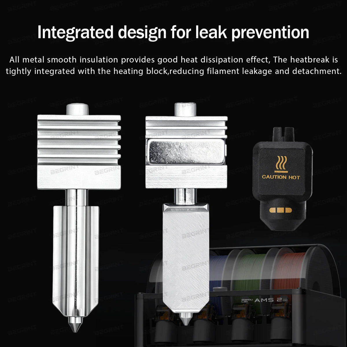 Bambu Lab P2S/X2D Quick-Swap All-Metal Hotend Nozzle | 0.4mm Hardened Steel