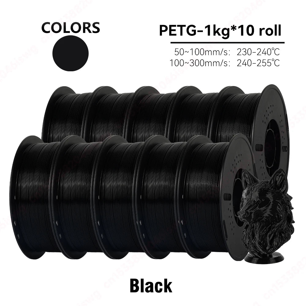 Premium PETG Filament 1.75mm | Eco-Friendly & Durable | 1KG, 5KG, 10KG