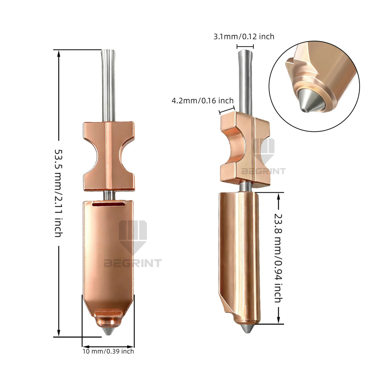 Upgraded 0.4mm Hotend Nozzle Kit | For Flashforge AD5X