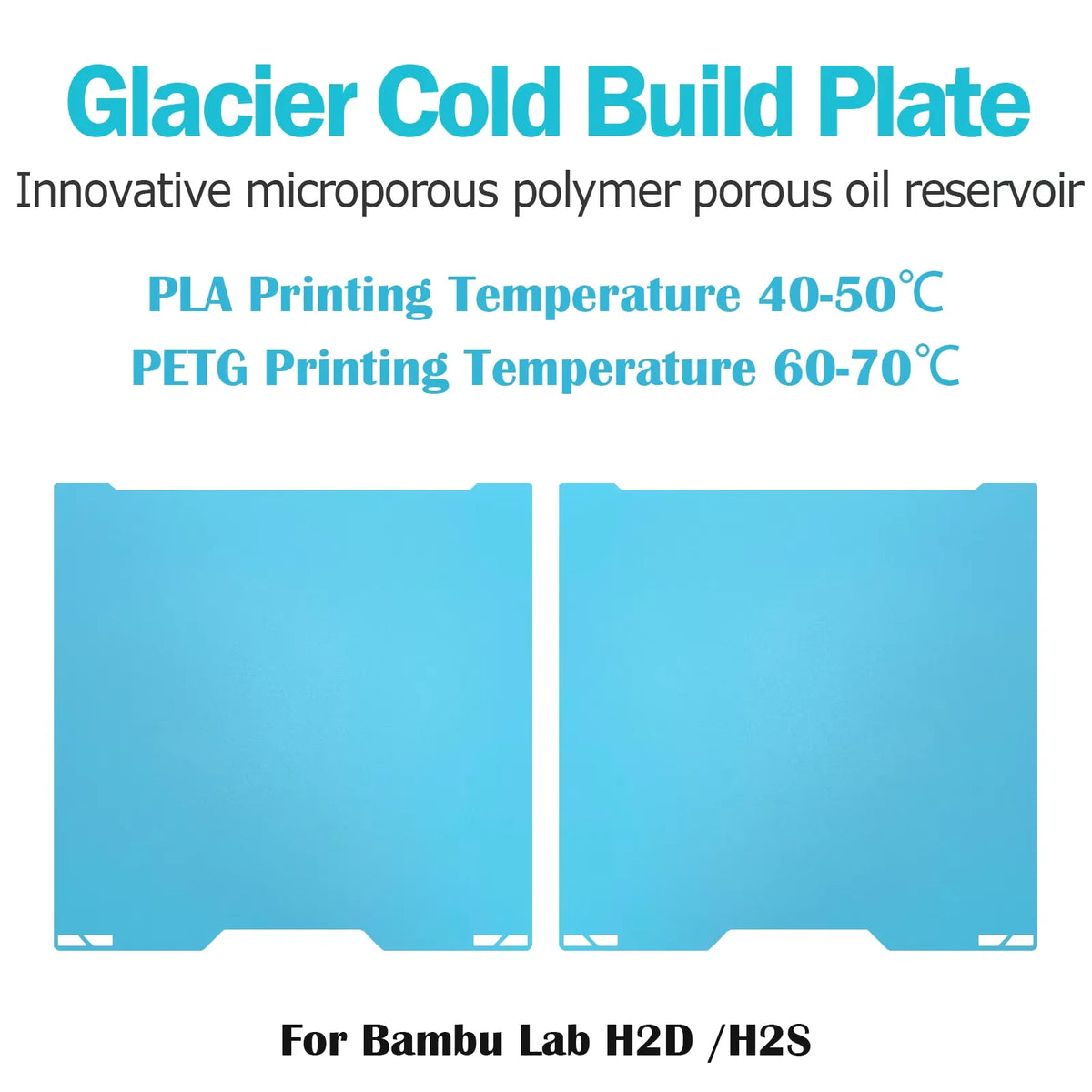 Double-Sided Build Plate | For Bambu Lab H2D