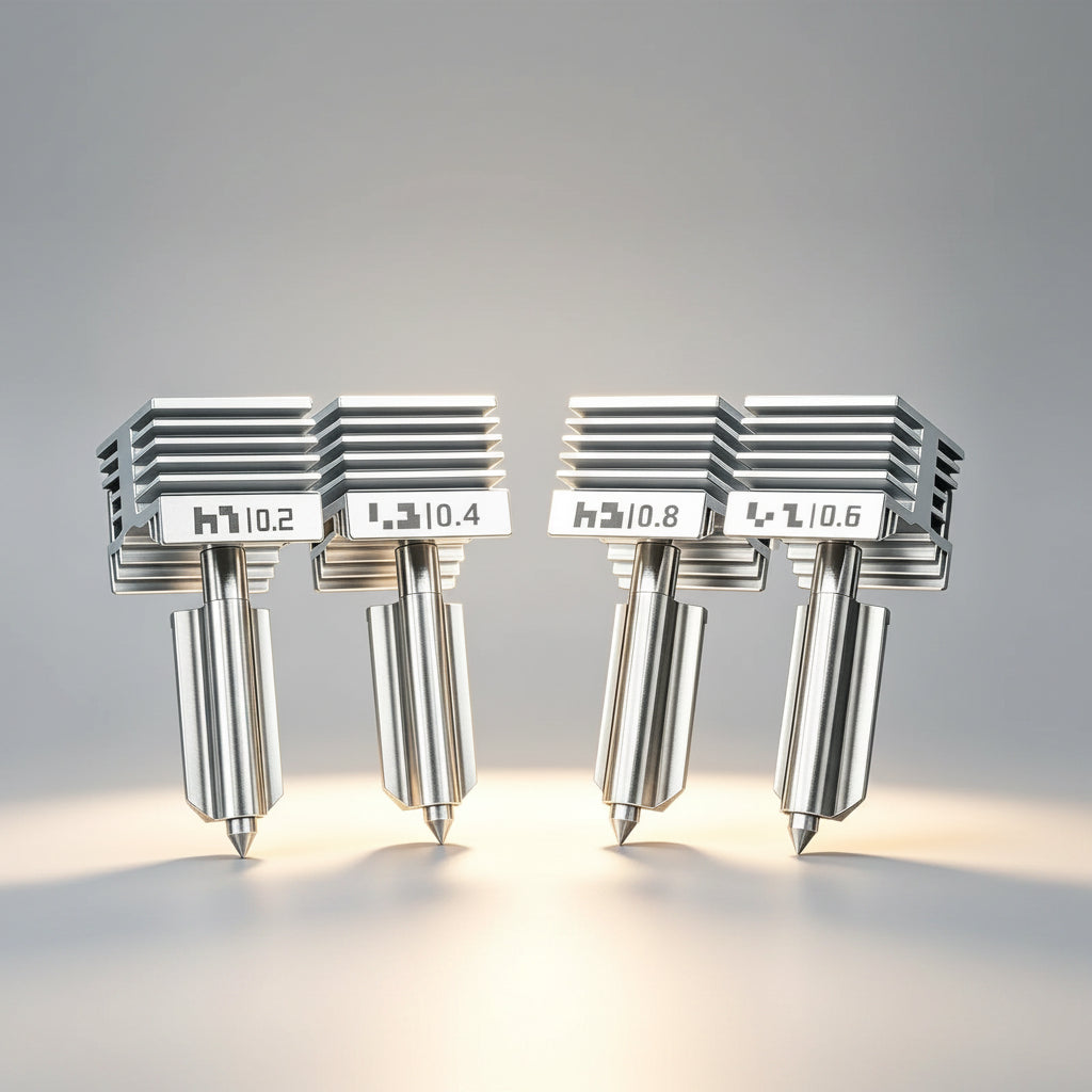 Bambu Lab P2S/X2D Quick-Swap All-Metal Hotend Nozzle | 0.4mm Hardened Steel