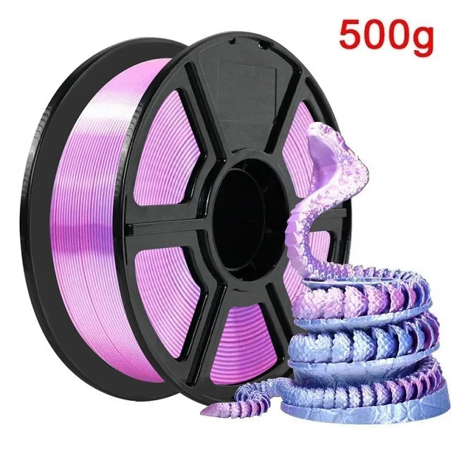 Organic Dual Color Silk PLA Filament 1.75mm | Two-Tone Pearlescent Finish