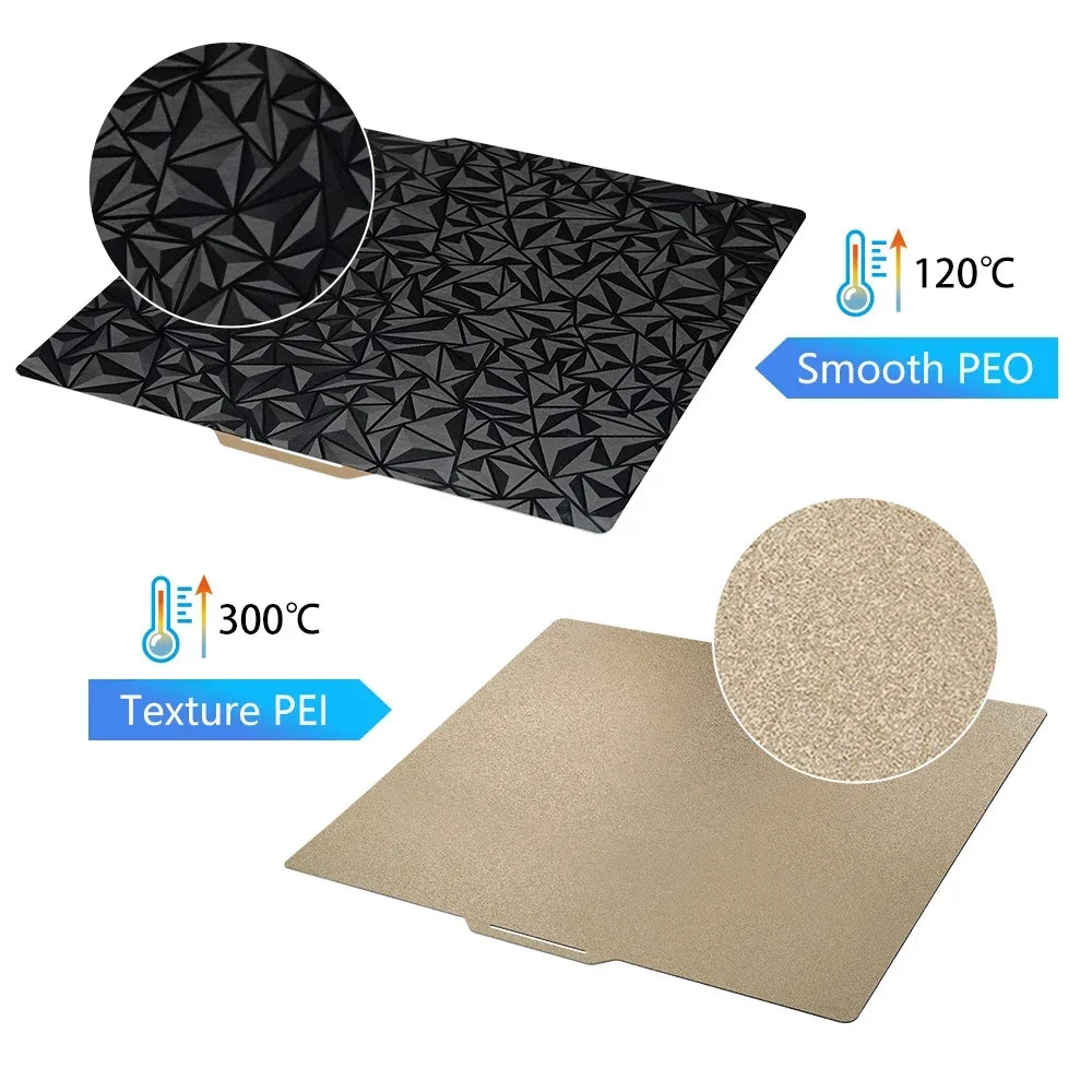 Double-Sided Textured PEI & PET Build Plate | For Bambu Lab (257x257mm)