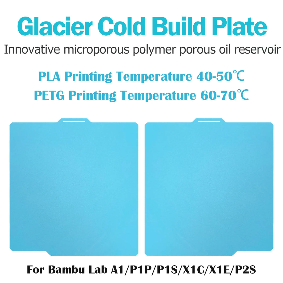 No Glue Needed Cold Plate | Smooth Build Surface