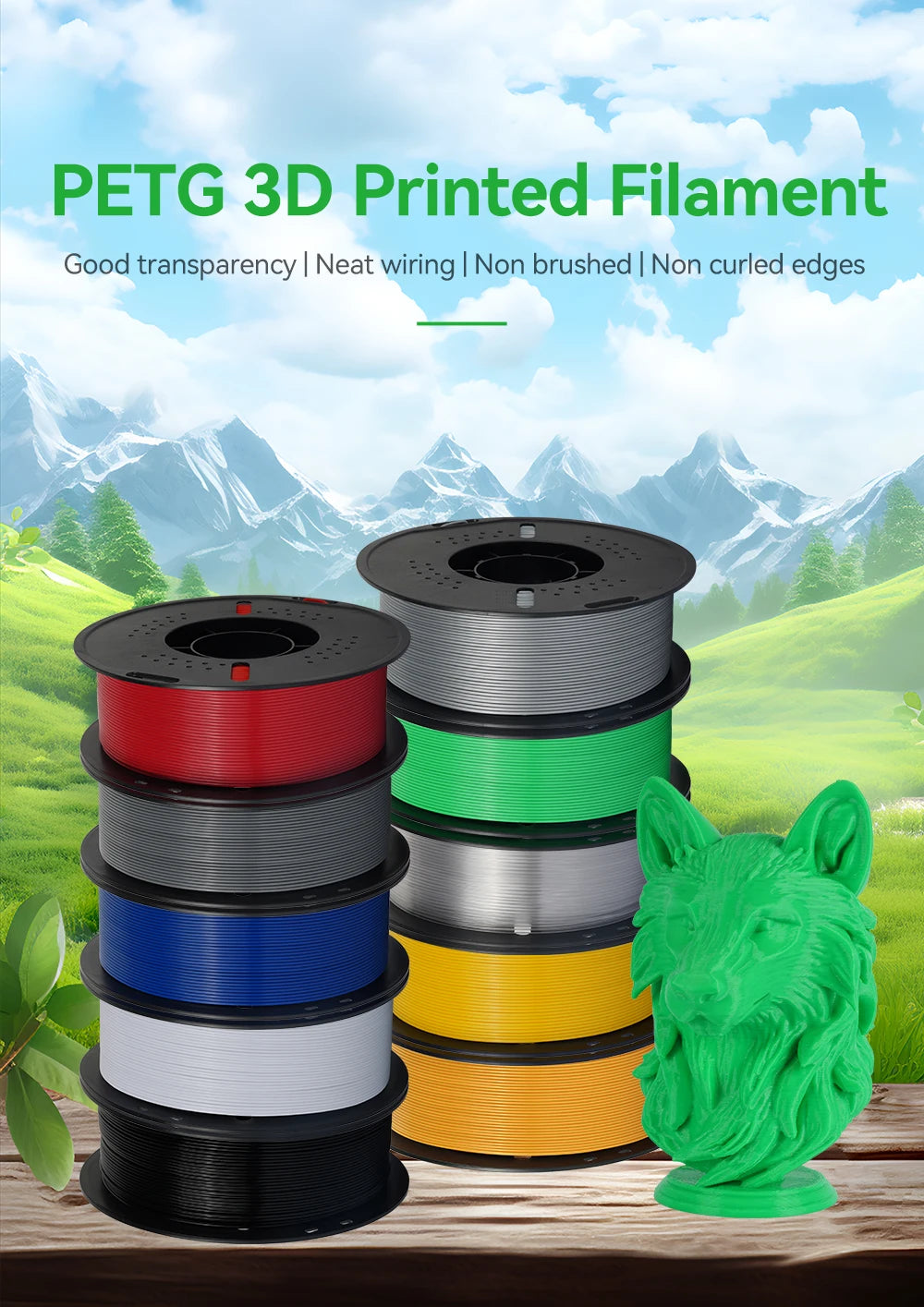 Premium PETG Filament 1.75mm | Neatly Wound | 5KG & 10KG Bulk Bundles