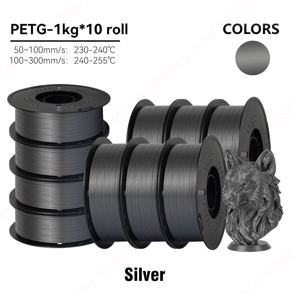 Premium PETG Filament 1.75mm | High-Precision | 10KG Bulk Bundle