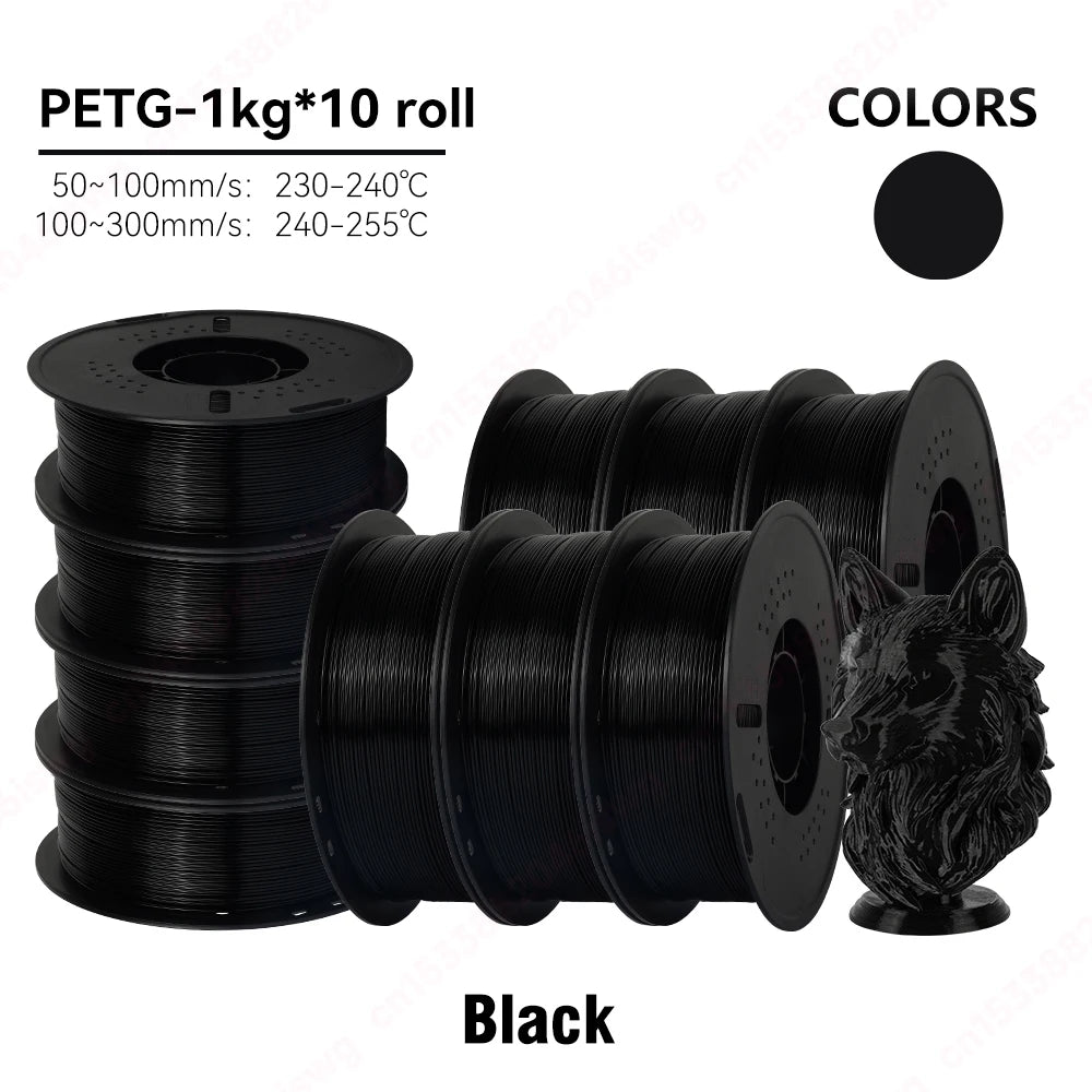 Premium PETG Filament 1.75mm | Neatly Wound | 5KG & 10KG Bulk Bundles