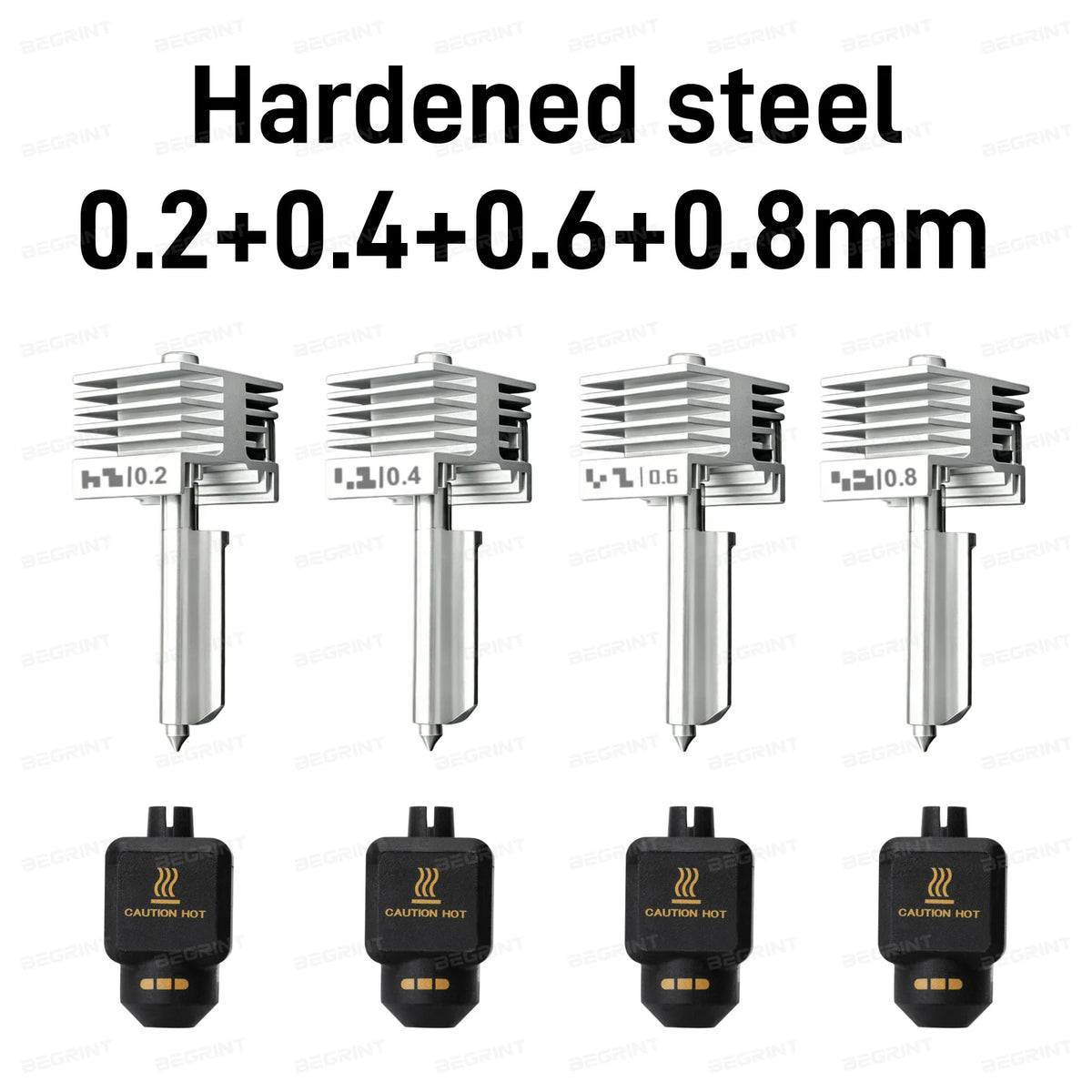 Bambu Lab P2S/X2D Quick-Swap All-Metal Hotend Nozzle | 0.4mm Hardened Steel
