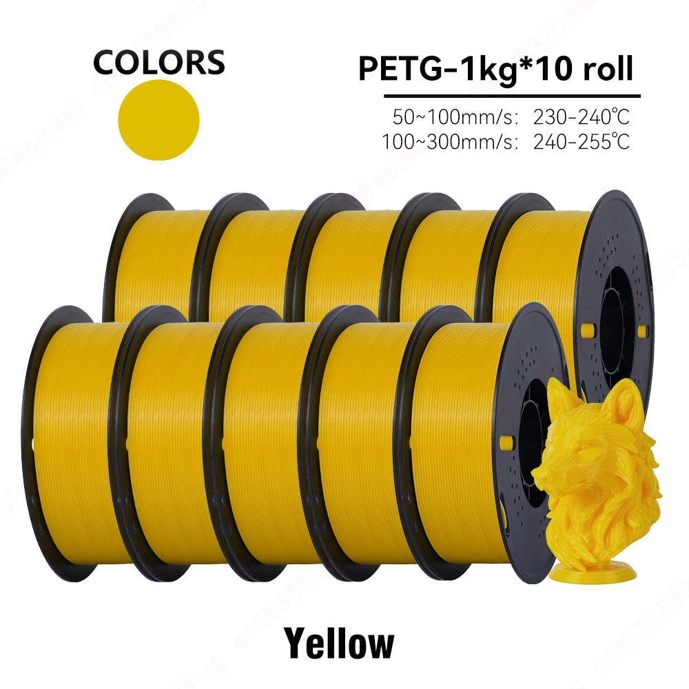 Premium PETG Filament 1.75mm | Eco-Friendly & Durable | 1KG, 5KG, 10KG