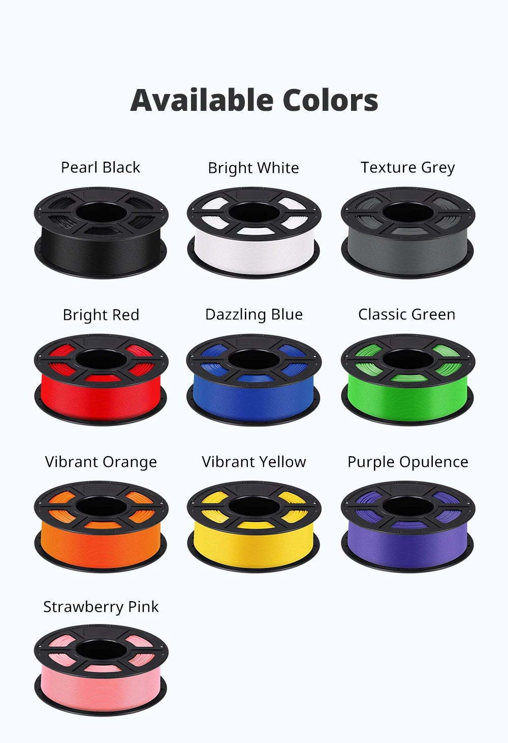 High-Speed PLA Filament 1.75mm | Up to 500mm/s | 1KG Roll