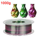 Premium Tricolor Silk PLA Filament 1.75mm | Color-Shifting Finish