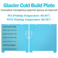 No Glue Needed Cold Plate | Smooth Build Surface