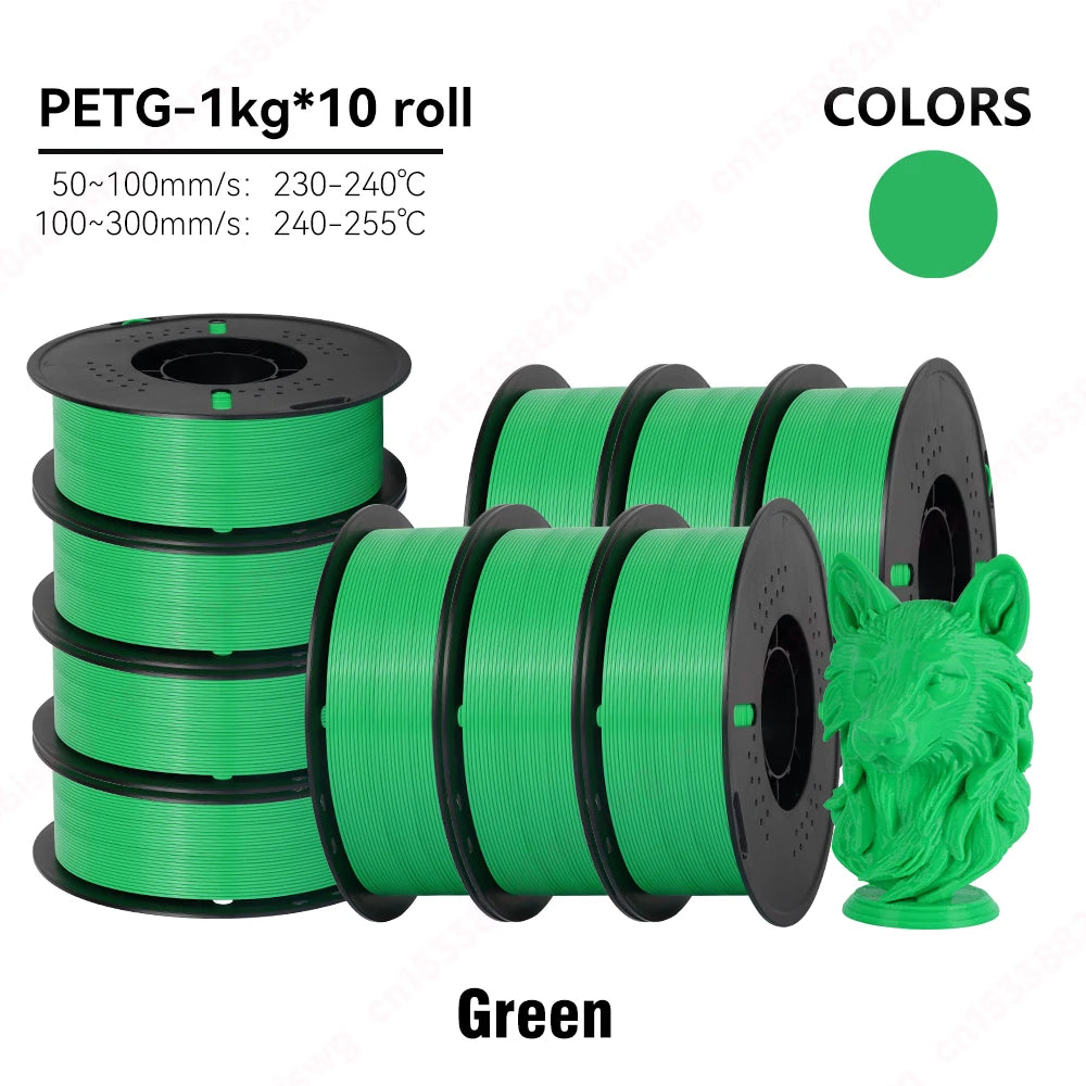 Premium PETG Filament 1.75mm | Neatly Wound | 5KG & 10KG Bulk Bundles