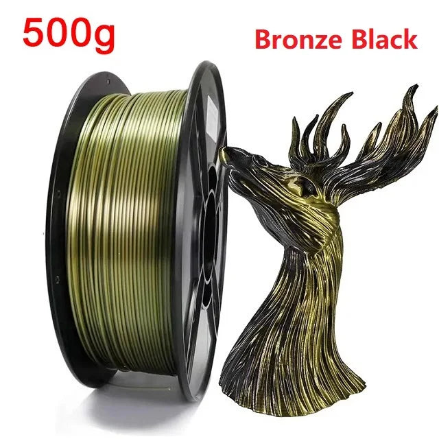 Organic Dual Color Silk PLA Filament 1.75mm | Two-Tone Pearlescent Finish