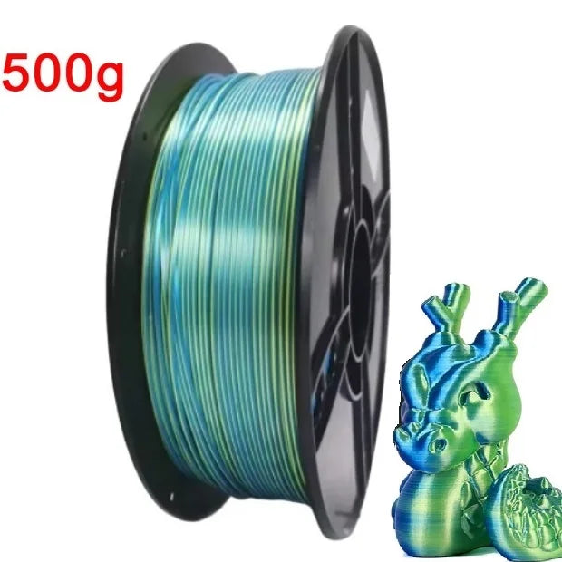 Organic Dual Color Silk PLA Filament 1.75mm | Two-Tone Pearlescent Finish