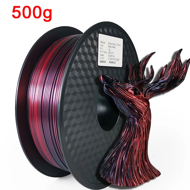 Organic Dual Color Silk PLA Filament 1.75mm | Two-Tone Pearlescent Finish