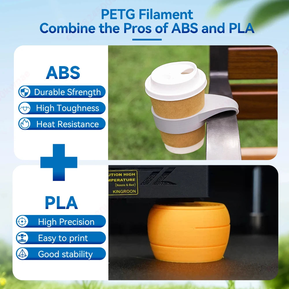 10KG PLA & PETG Filament Bundle 1.75mm | High Precision ±0.03mm | Fast Shipping