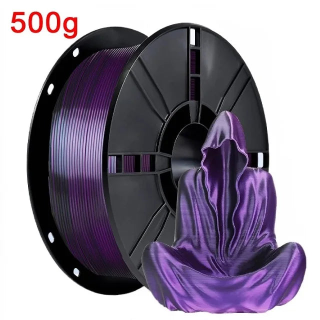 Organic Dual Color Silk PLA Filament 1.75mm | Two-Tone Pearlescent Finish
