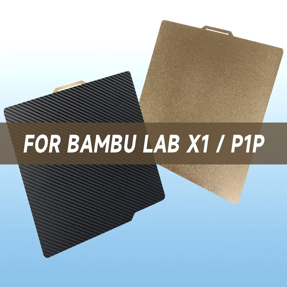 Double-Sided Textured PEI & PET Build Plate | For Bambu Lab (257x257mm)