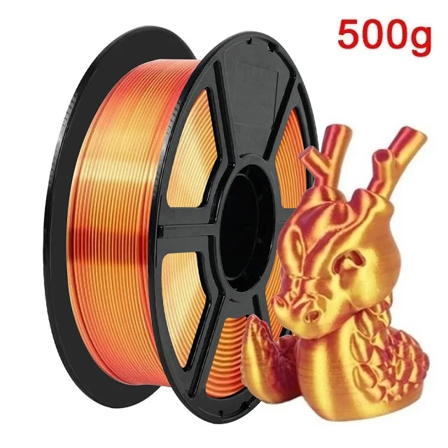 Organic Dual Color Silk PLA Filament 1.75mm | Two-Tone Pearlescent Finish