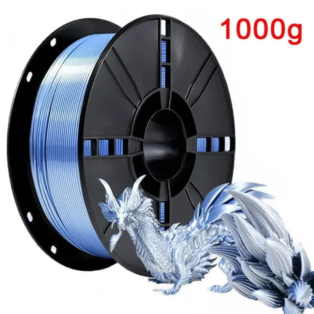 Organic Dual Color Silk PLA Filament 1.75mm | Two-Tone Pearlescent Finish