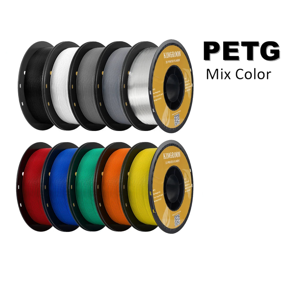 Premium PETG Filament 1.75mm | Bulk 5KG & 10KG Bundles | Mix Color