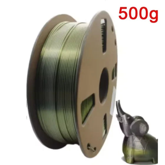Organic Dual Color Silk PLA Filament 1.75mm | Two-Tone Pearlescent Finish