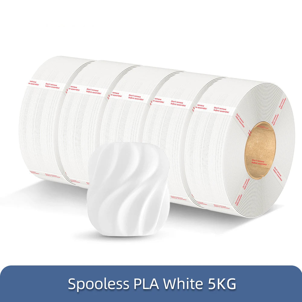 Spooless PLA Filament Refill 1.75mm | Eco-Friendly 10KG Bulk
