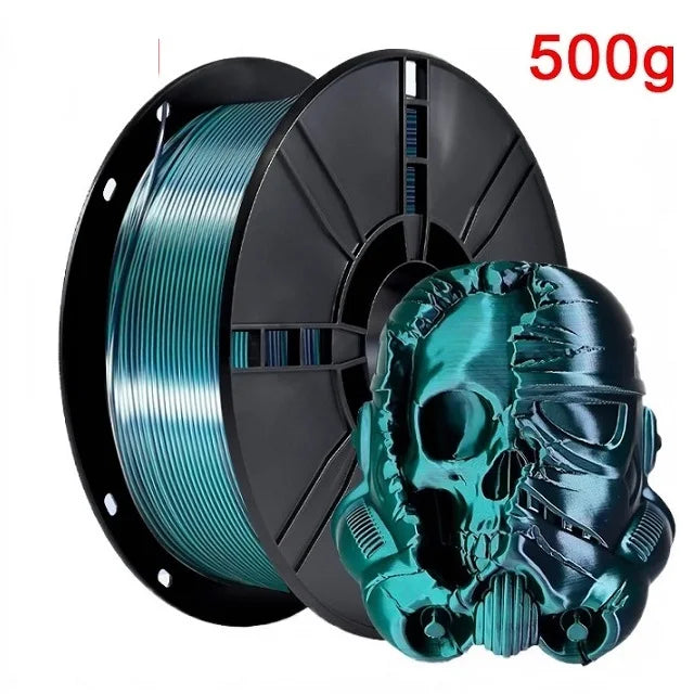 Organic Dual Color Silk PLA Filament 1.75mm | Two-Tone Pearlescent Finish