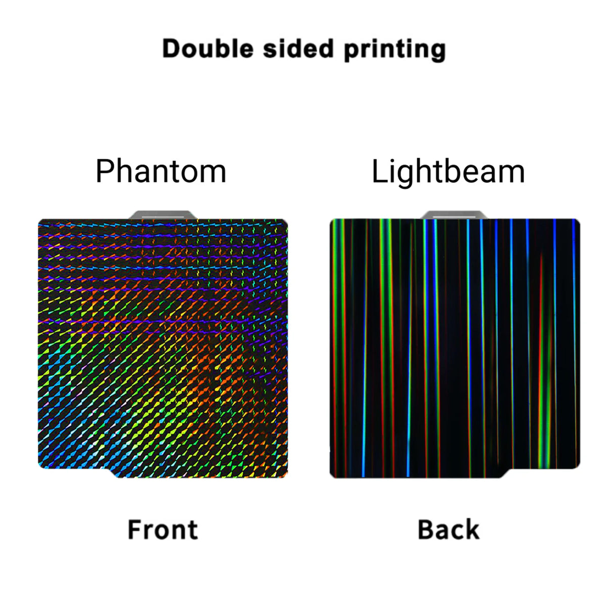 Holographic & Textured Build Plate | For Bambu Lab (257x257mm)