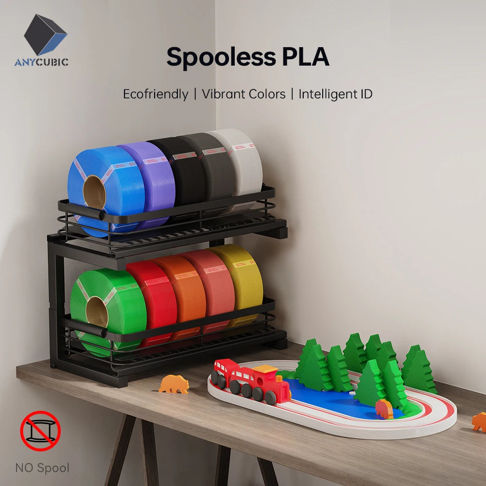 Spooless PLA Filament Refill 1.75mm | Eco-Friendly 10KG Bulk