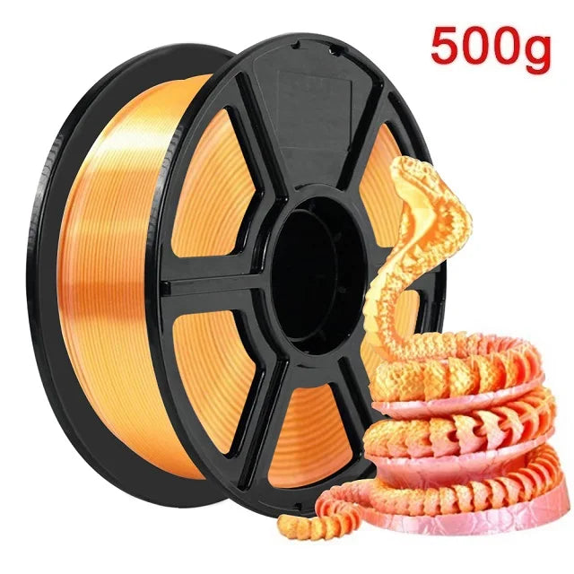 Organic Dual Color Silk PLA Filament 1.75mm | Two-Tone Pearlescent Finish