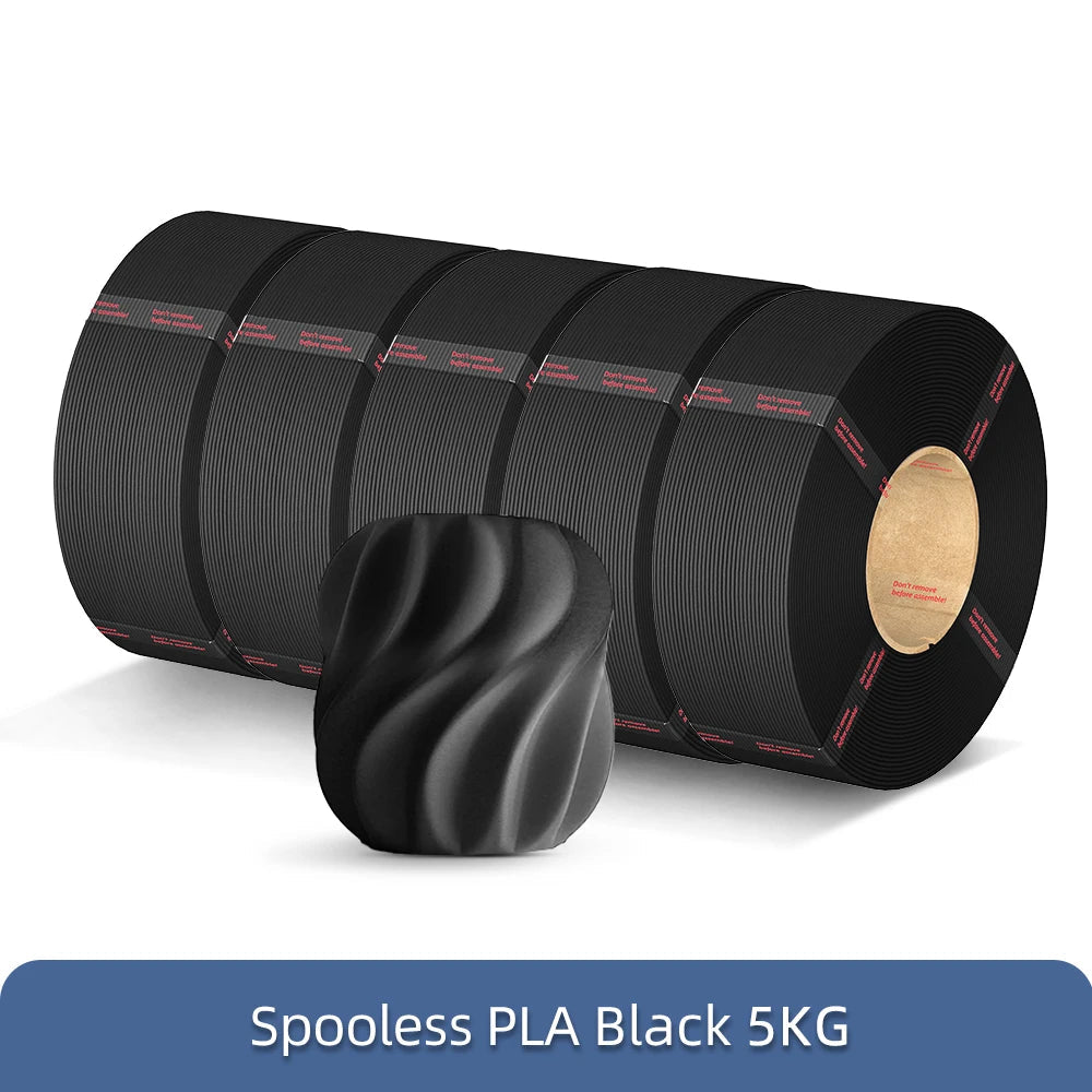 Spooless PLA Filament Refill 1.75mm | Eco-Friendly 10KG Bulk