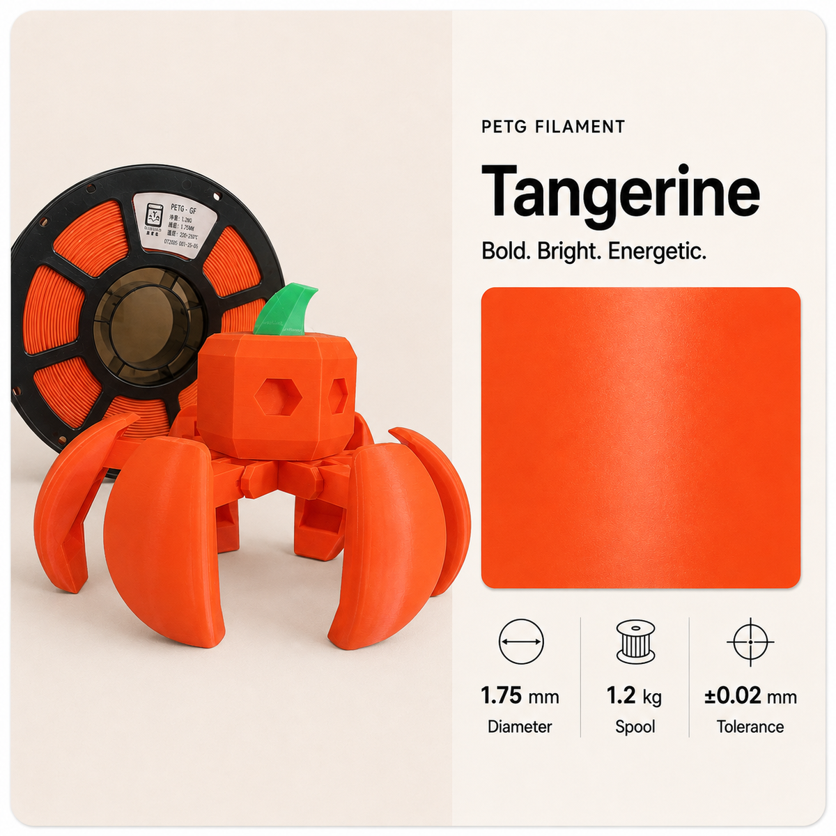 Everyday Essential PETG 3D Filament 1.75mm - Classic Finish (1KG)