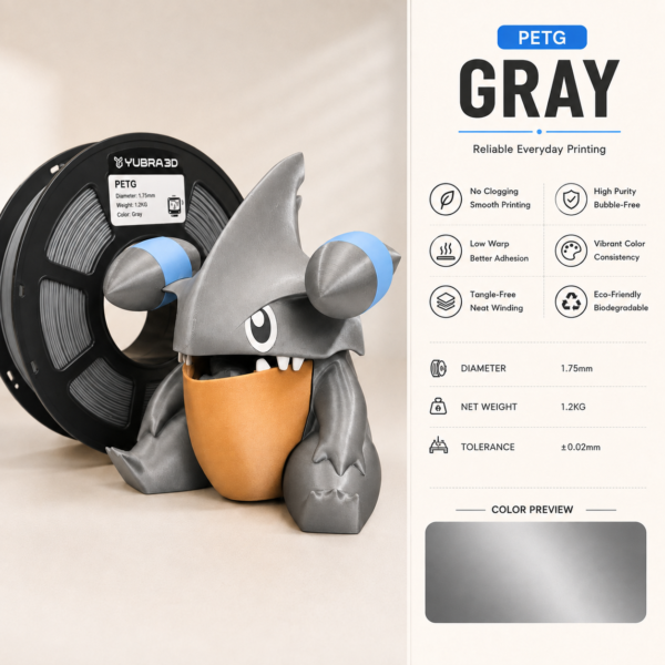 Premium PETG 3D Filament 1.75mm - Silk Finish (1KG)