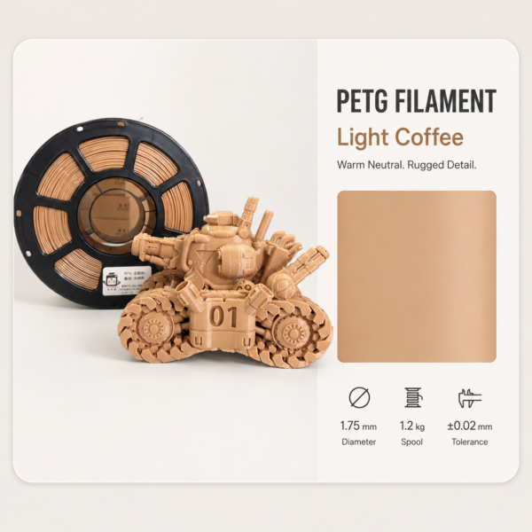 Everyday Essential PETG 3D Filament 1.75mm - Classic Finish (1KG)