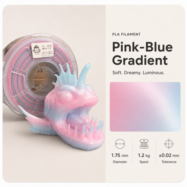 Premium PLA 3D Filament 1.75mm - Dual-Color Finish (1KG)