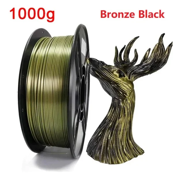 Premium Dual Color Silk PLA Filament 1.75mm | 200g-1KG | Two-Tone Finish