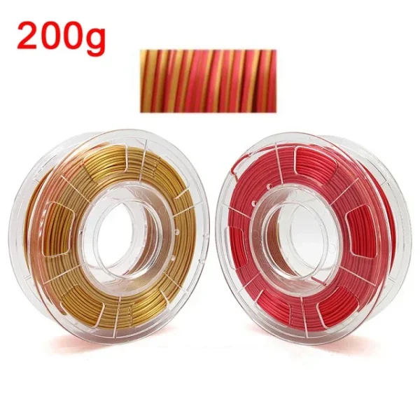 S26ea528dab6f403aa6f635373bf3b776l.webp Premium 100-200G Tricolor Silk PLA Filament 1.75mm | Tri-Color Pearlescent